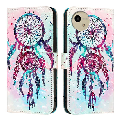 Sharp Aquos wish4 Leather Flip Phone Case with 3D Painted Design, Card Holder, Wallet & Stand Function - Durable Protection & Easy Access