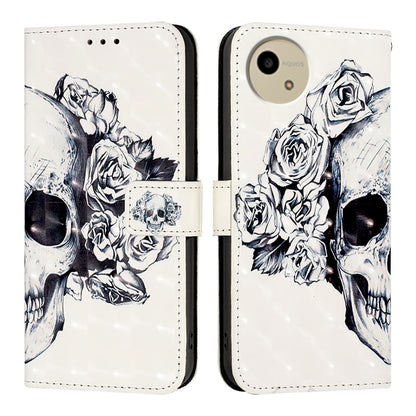 Sharp Aquos wish4 Leather Flip Phone Case with 3D Painted Design, Card Holder, Wallet & Stand Function - Durable Protection & Easy Access