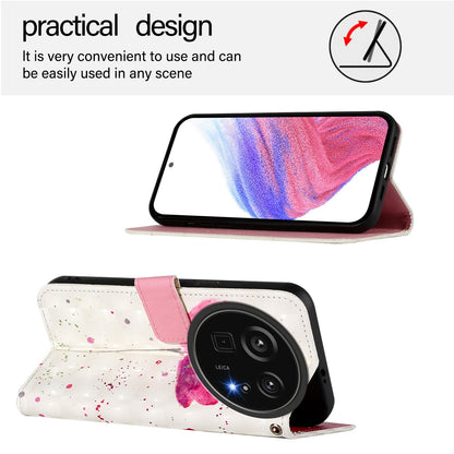 Sharp Aquos R9 Pro SH-54E Leather Flip Phone Case with 3D Painted Design, Card Holder, Wallet & Stand Function - Durable Protection & Easy Access