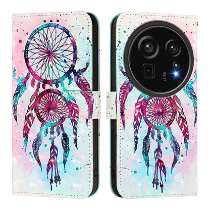 Sharp Aquos R9 Pro SH-54E Leather Flip Phone Case with 3D Painted Design, Card Holder, Wallet & Stand Function - Durable Protection & Easy Access