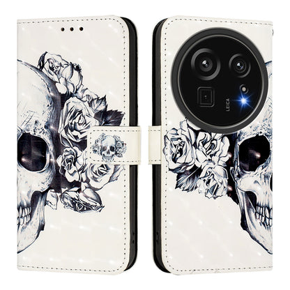 Sharp Aquos R9 Pro SH-54E Leather Flip Phone Case with 3D Painted Design, Card Holder, Wallet & Stand Function - Durable Protection & Easy Access