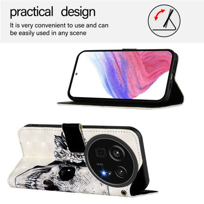 Sharp Aquos R9 Pro SH-54E Leather Flip Phone Case with 3D Painted Design, Card Holder, Wallet & Stand Function - Durable Protection & Easy Access