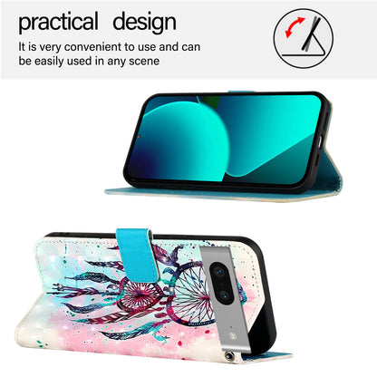 Google Pixel 7 Leather Flip Phone Case with 3D Painted Design, Card Holder, Wallet & Stand Function - Durable Protection & Easy Access