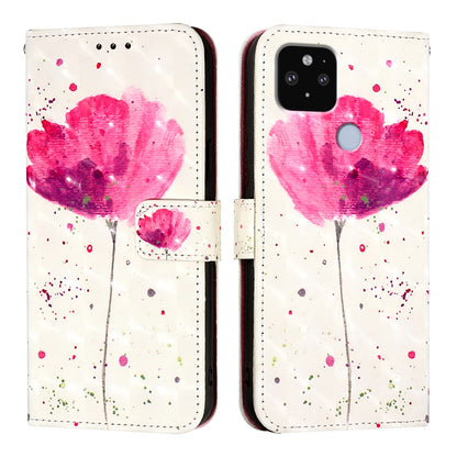 Google Pixel 4a Leather Flip Phone Case with 3D Painted Design, Card Holder, Wallet & Stand Function - Durable Protection & Easy Access