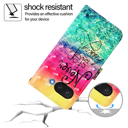 Google Pixel 9a Leather Flip Phone Case with 3D Painted Design, Card Holder, Wallet & Stand Function - Durable Protection & Easy Access