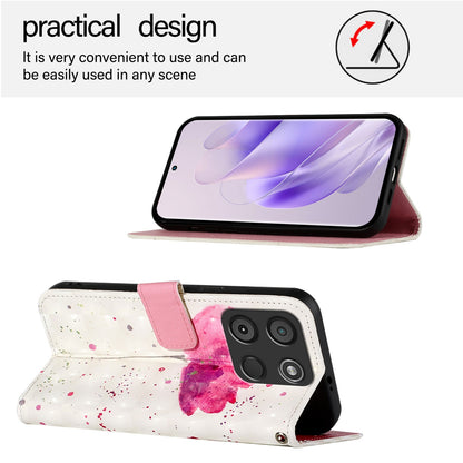 Itel A60s Leather Flip Phone Case with 3D Painted Design, Card Holder, Wallet & Stand Function - Durable Protection & Easy Access
