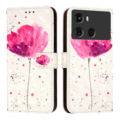 Itel P40 Leather Flip Phone Case with 3D Painted Design, Card Holder, Wallet & Stand Function - Durable Protection & Easy Access