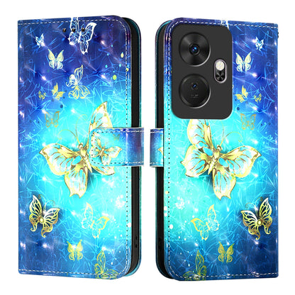 Itel P55+ Leather Flip Phone Case with 3D Painted Design, Card Holder, Wallet & Stand Function - Durable Protection & Easy Access