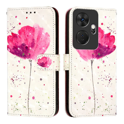 Itel P55+ Leather Flip Phone Case with 3D Painted Design, Card Holder, Wallet & Stand Function - Durable Protection & Easy Access