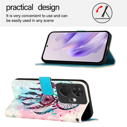 Itel P55+ Leather Flip Phone Case with 3D Painted Design, Card Holder, Wallet & Stand Function - Durable Protection & Easy Access