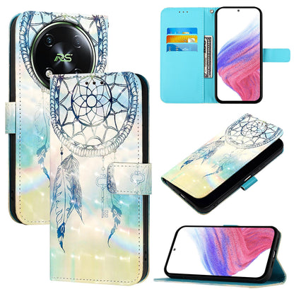Itel RS4 Leather Flip Phone Case with 3D Painted Design, Card Holder, Wallet & Stand Function - Durable Protection & Easy Access