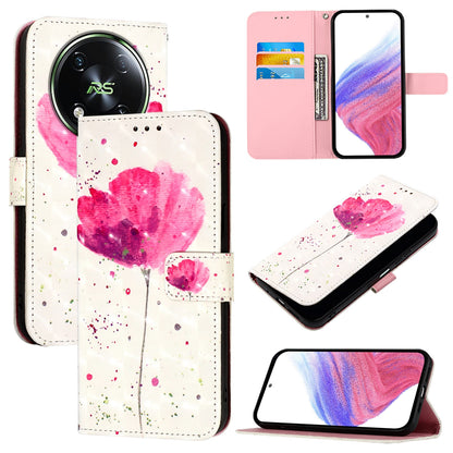 Itel RS4 Leather Flip Phone Case with 3D Painted Design, Card Holder, Wallet & Stand Function - Durable Protection & Easy Access