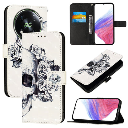 Itel RS4 Leather Flip Phone Case with 3D Painted Design, Card Holder, Wallet & Stand Function - Durable Protection & Easy Access