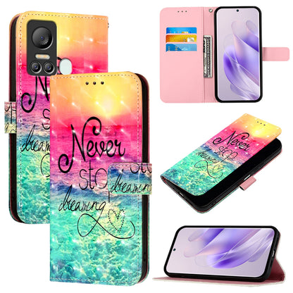 Itel Vision 5 Leather Flip Phone Case with 3D Painted Design, Card Holder, Wallet & Stand Function - Durable Protection & Easy Access