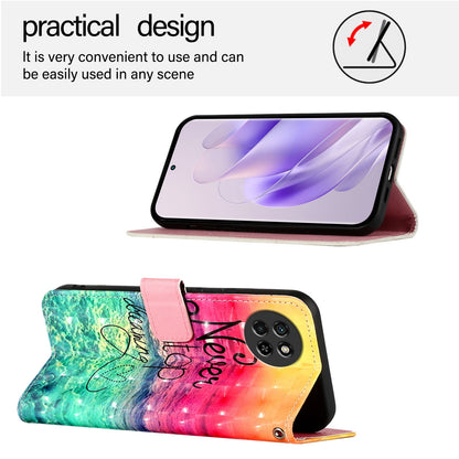 Itel S23 Leather Flip Phone Case with 3D Painted Design, Card Holder, Wallet & Stand Function - Durable Protection & Easy Access