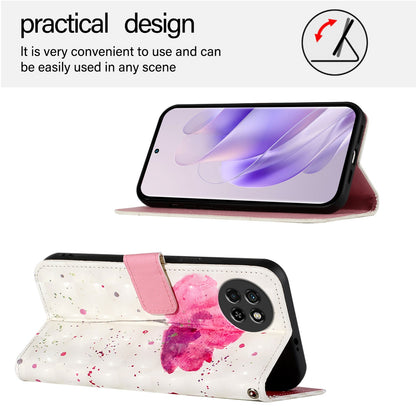 Itel S23 Leather Flip Phone Case with 3D Painted Design, Card Holder, Wallet & Stand Function - Durable Protection & Easy Access