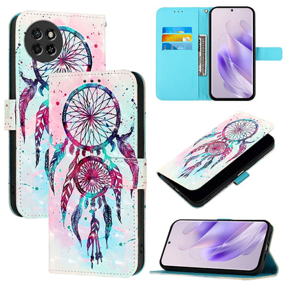 Itel S23 Leather Flip Phone Case with 3D Painted Design, Card Holder, Wallet & Stand Function - Durable Protection & Easy Access