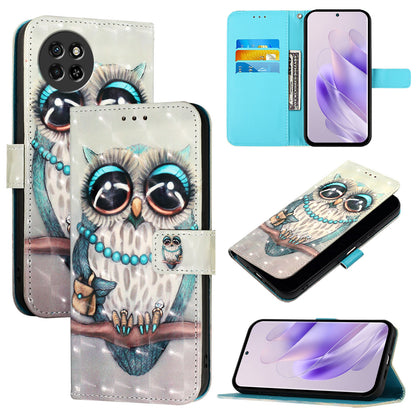 Itel S23 Leather Flip Phone Case with 3D Painted Design, Card Holder, Wallet & Stand Function - Durable Protection & Easy Access