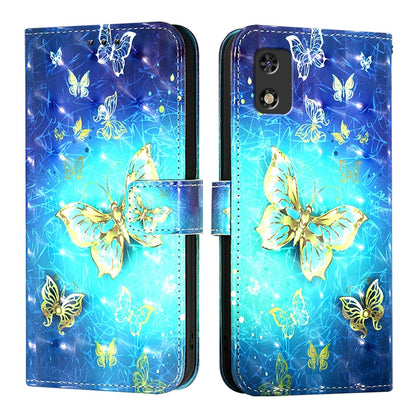 Itel A17 Leather Flip Phone Case with 3D Painted Design, Card Holder, Wallet & Stand Function - Durable Protection & Easy Access