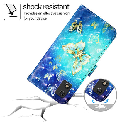 Itel A17 Leather Flip Phone Case with 3D Painted Design, Card Holder, Wallet & Stand Function - Durable Protection & Easy Access