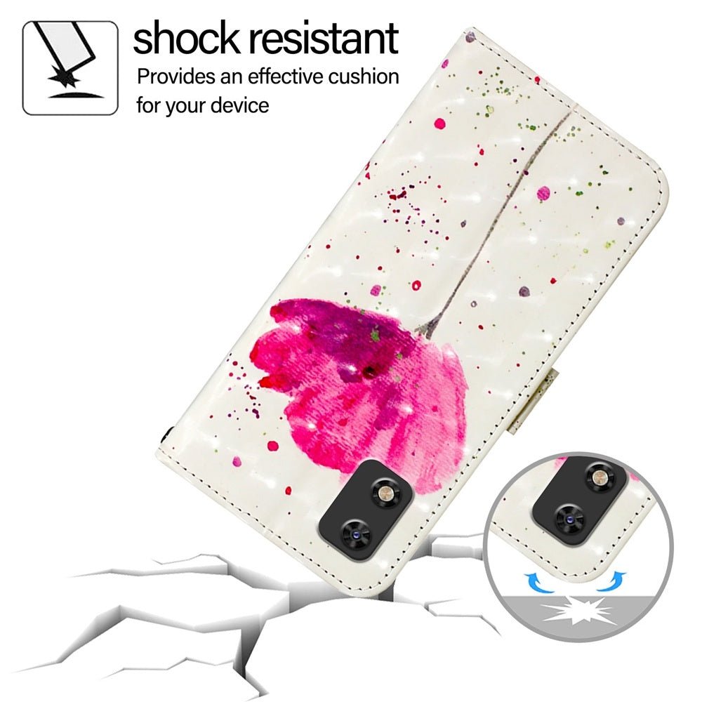 Itel A17 Leather Flip Phone Case with 3D Painted Design, Card Holder, Wallet & Stand Function - Durable Protection & Easy Access