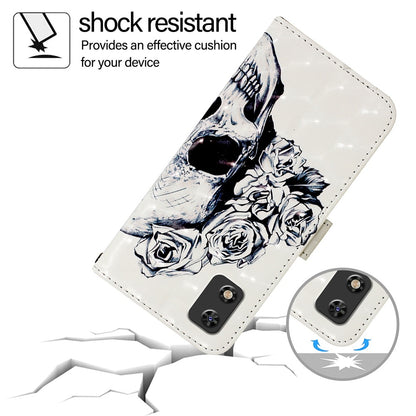 Itel A17 Leather Flip Phone Case with 3D Painted Design, Card Holder, Wallet & Stand Function - Durable Protection & Easy Access