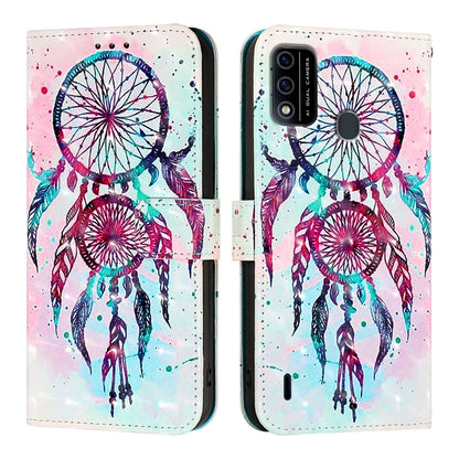 Itel A48 Leather Flip Phone Case with 3D Painted Design, Card Holder, Wallet & Stand Function - Durable Protection & Easy Access