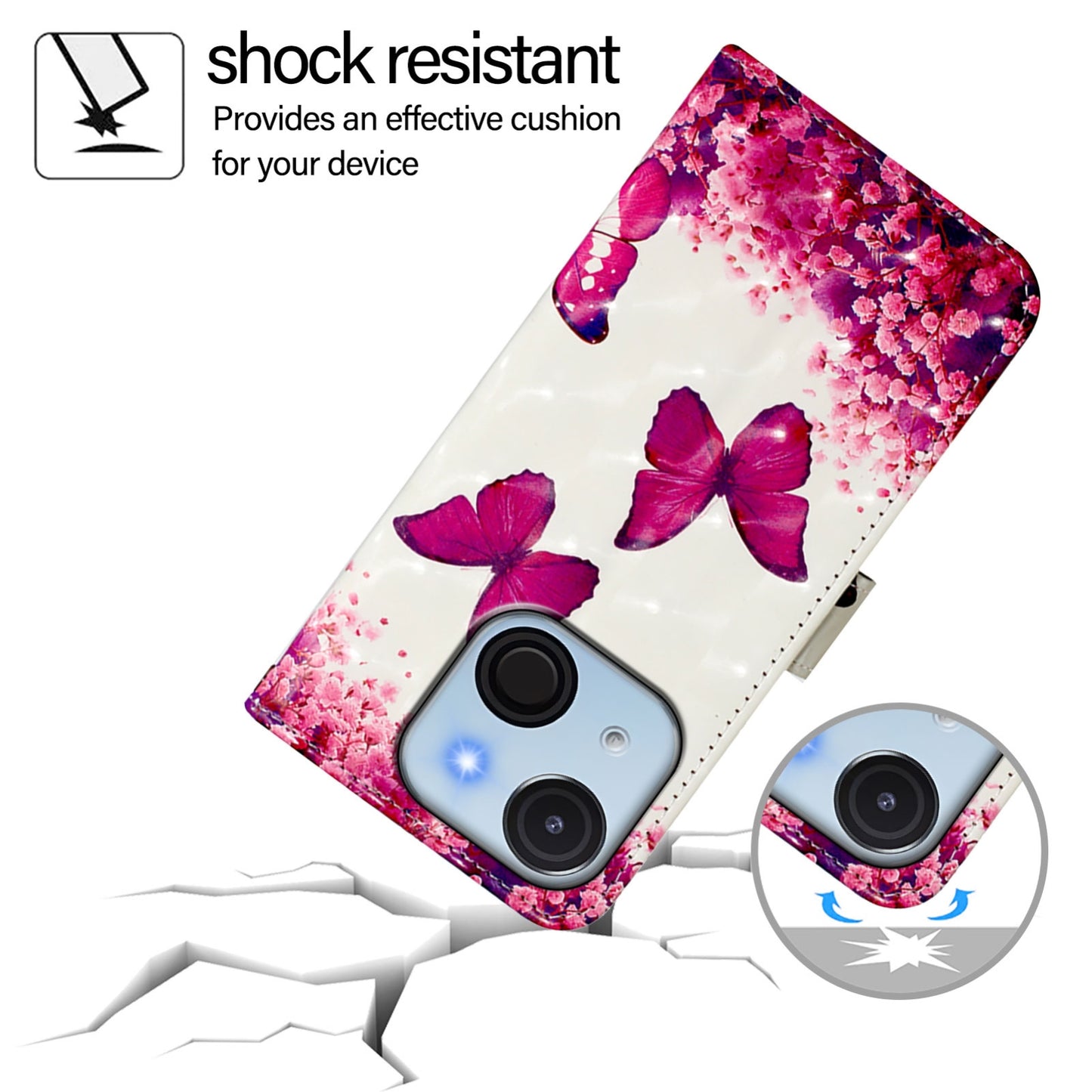 itel A50C Leather Flip Phone Case with 3D Painted Design, Card Holder, Wallet & Stand Function - Durable Protection & Easy Access