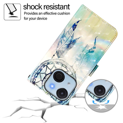 itel A50C Leather Flip Phone Case with 3D Painted Design, Card Holder, Wallet & Stand Function - Durable Protection & Easy Access