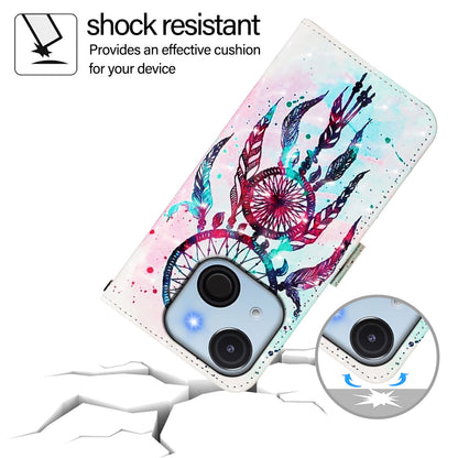 itel A50C Leather Flip Phone Case with 3D Painted Design, Card Holder, Wallet & Stand Function - Durable Protection & Easy Access