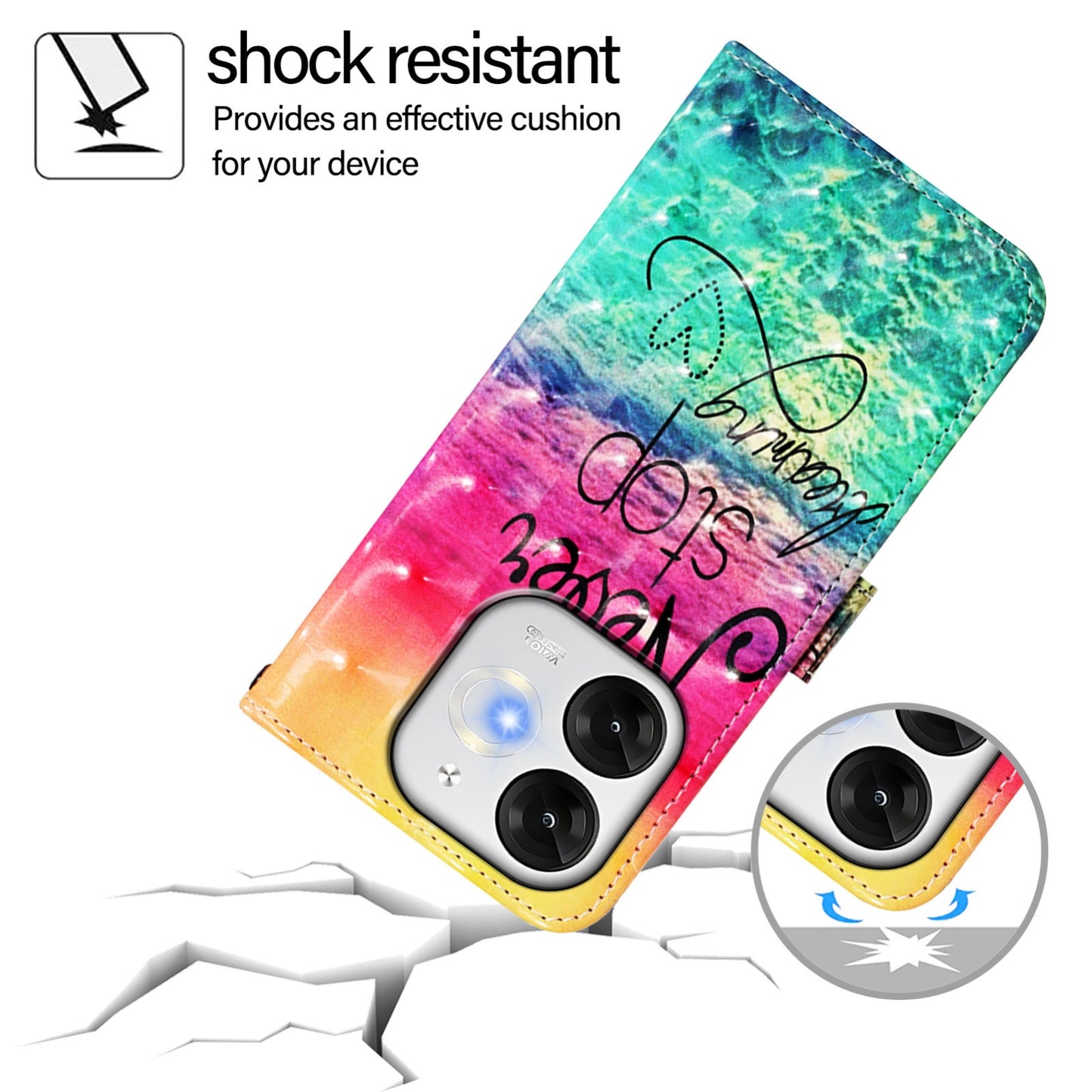 itel A80 4G Leather Flip Phone Case with 3D Painted Design, Card Holder, Wallet & Stand Function - Durable Protection & Easy Access