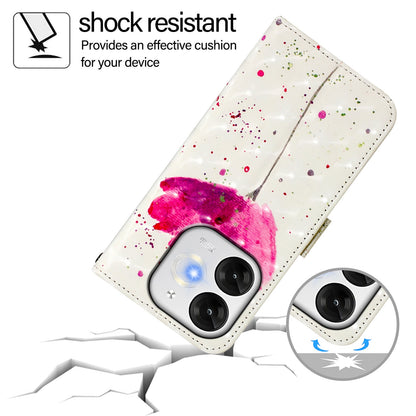 itel A80 4G Leather Flip Phone Case with 3D Painted Design, Card Holder, Wallet & Stand Function - Durable Protection & Easy Access