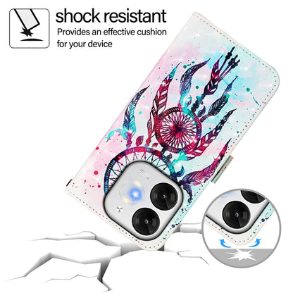 itel A80 4G Leather Flip Phone Case with 3D Painted Design, Card Holder, Wallet & Stand Function - Durable Protection & Easy Access