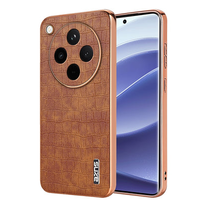 OPPO Find X8 Luxury Case - Electroplated Frame, Crocodile Texture Leather, Full Coverage Protection, Anti-Fingerprint & Shockproof