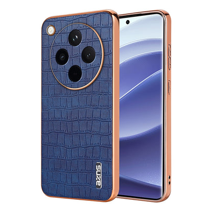 OPPO Find X8 Luxury Case - Electroplated Frame, Crocodile Texture Leather, Full Coverage Protection, Anti-Fingerprint & Shockproof