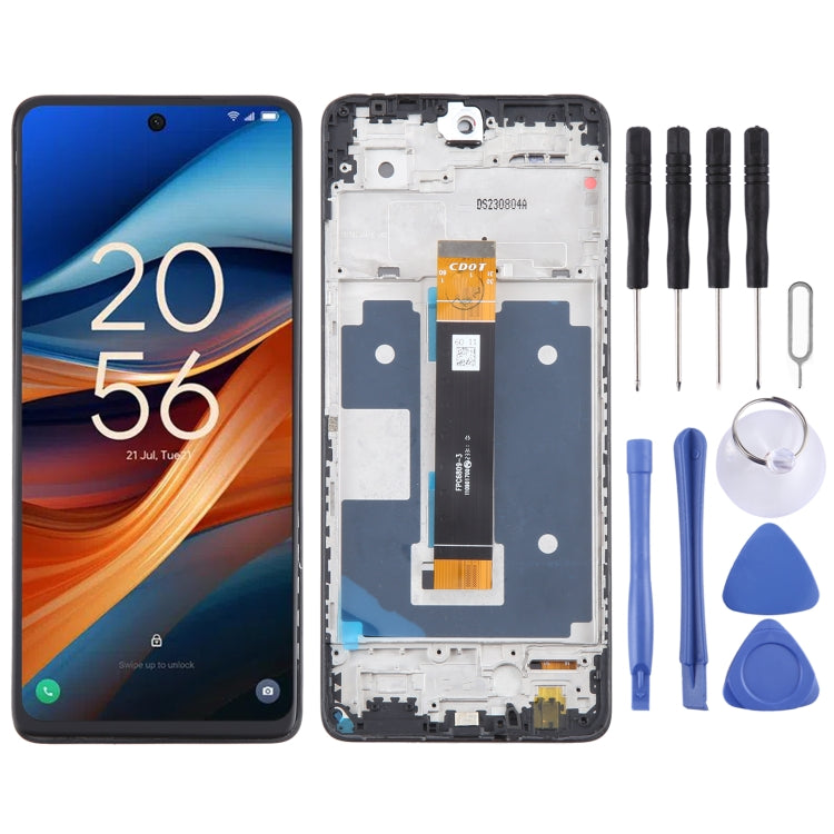 TCL 50 SE LCD Screen Digitizer Full Assembly with Frame - OEM Replacement Part, Test Before Installation
