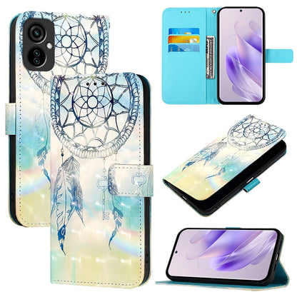 Tecno Camon 19 Neo Leather Flip Phone Case with 3D Painted Design, Card Holder, Wallet & Stand Function - Durable Protection & Easy Access