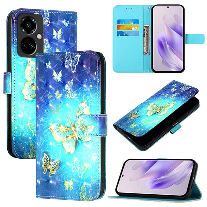Tecno Camon 19 Pro 5G Leather Flip Phone Case with 3D Painted Design, Card Holder, Wallet & Stand Function - Durable Protection & Easy Access