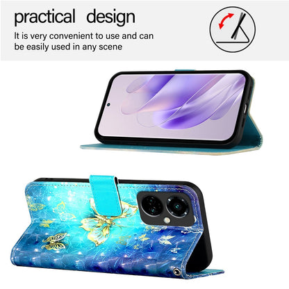 Tecno Camon 19 Pro 5G Leather Flip Phone Case with 3D Painted Design, Card Holder, Wallet & Stand Function - Durable Protection & Easy Access