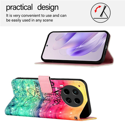 Tecno Camon 30 4G/5G Leather Flip Phone Case with 3D Painted Design, Card Holder, Wallet & Stand Function - Durable Protection & Easy Access