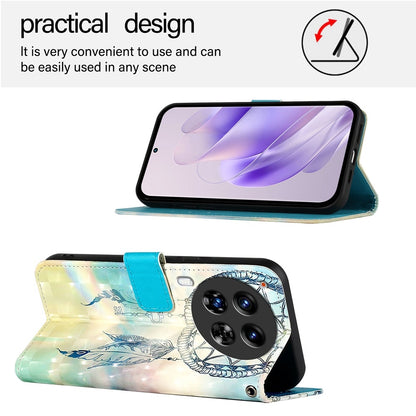 Tecno Camon 30 Premier Leather Flip Phone Case with 3D Painted Design, Card Holder, Wallet & Stand Function - Durable Protection & Easy Access