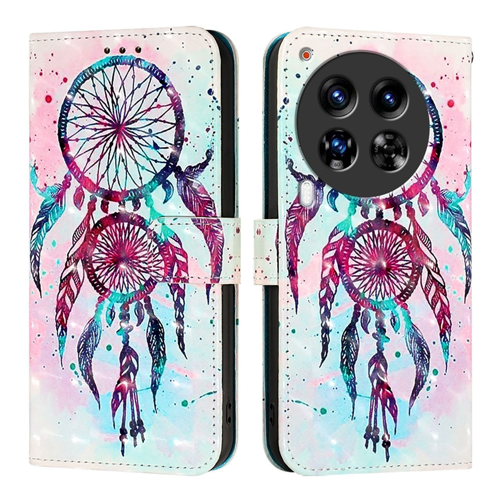 Tecno Camon 30 Premier Leather Flip Phone Case with 3D Painted Design, Card Holder, Wallet & Stand Function - Durable Protection & Easy Access