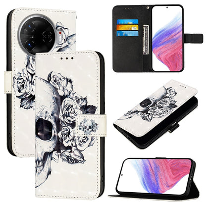 Tecno Camon 30 Pro Leather Flip Phone Case with 3D Painted Design, Card Holder, Wallet & Stand Function - Durable Protection & Easy Access