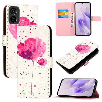 Tecno Pop 6C Leather Flip Phone Case with 3D Painted Design, Card Holder, Wallet & Stand Function - Durable Protection & Easy Access