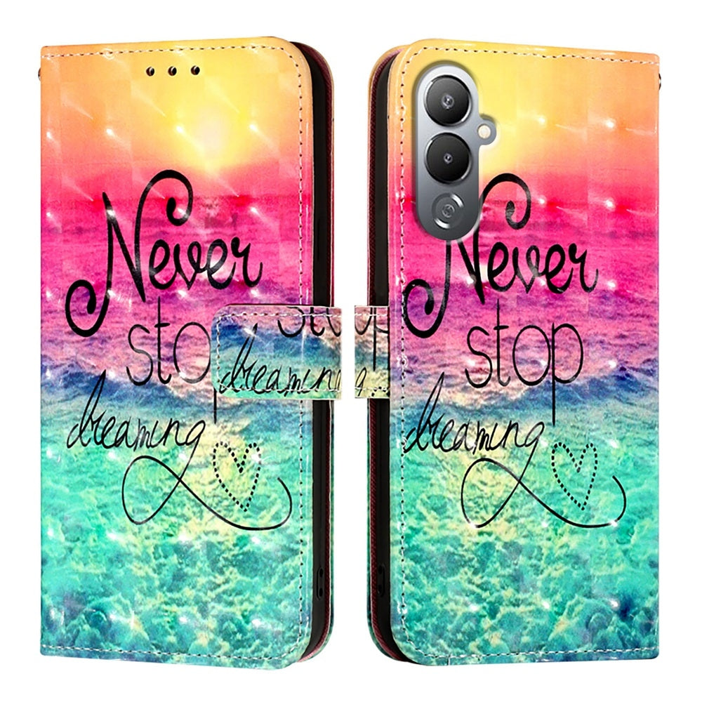 Tecno Pova 4 Leather Flip Phone Case with 3D Painted Design, Card Holder, Wallet & Stand Function - Durable Protection & Easy Access
