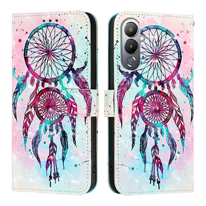 Tecno Pova 4 Leather Flip Phone Case with 3D Painted Design, Card Holder, Wallet & Stand Function - Durable Protection & Easy Access