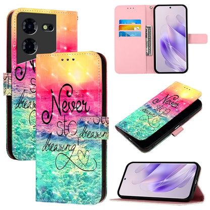 Tecno Pova 5 4G Leather Flip Phone Case with 3D Painted Design, Card Holder, Wallet & Stand Function - Durable Protection & Easy Access