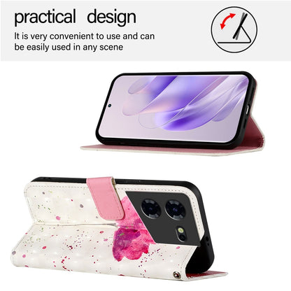 Tecno Pova 5 Pro 5G Leather Flip Phone Case with 3D Painted Design, Card Holder, Wallet & Stand Function - Durable Protection & Easy Access