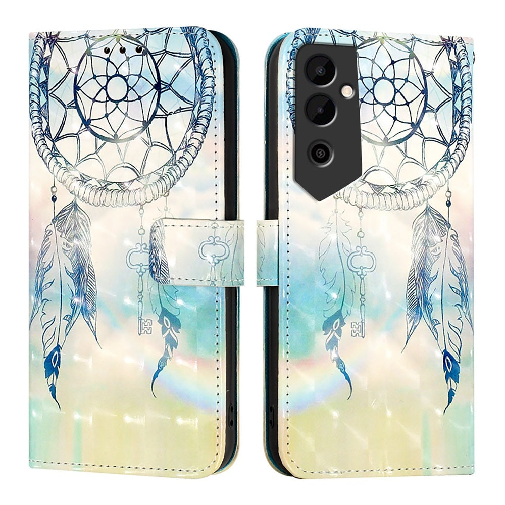 Tecno Pova Neo 2 Leather Flip Phone Case with 3D Painted Design, Card Holder, Wallet & Stand Function - Durable Protection & Easy Access