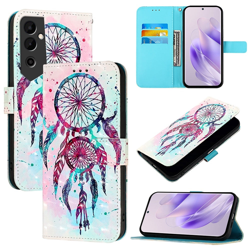 Tecno Pova Neo 2 Leather Flip Phone Case with 3D Painted Design, Card Holder, Wallet & Stand Function - Durable Protection & Easy Access